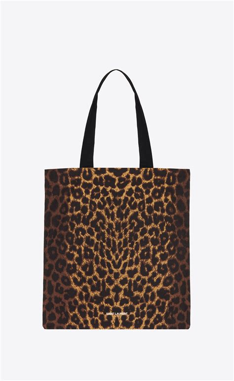 YSL leopard tote